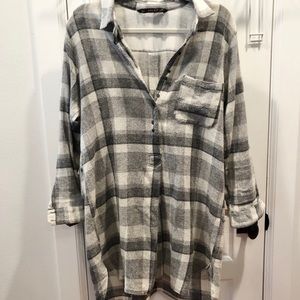 Zara Basic | Wool Button Down Dress Shirt